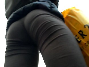 BootyCruise: Gray Leggings Up-Ass Cam 4